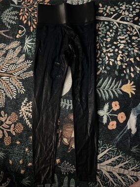 Black Faux Leather Leggings